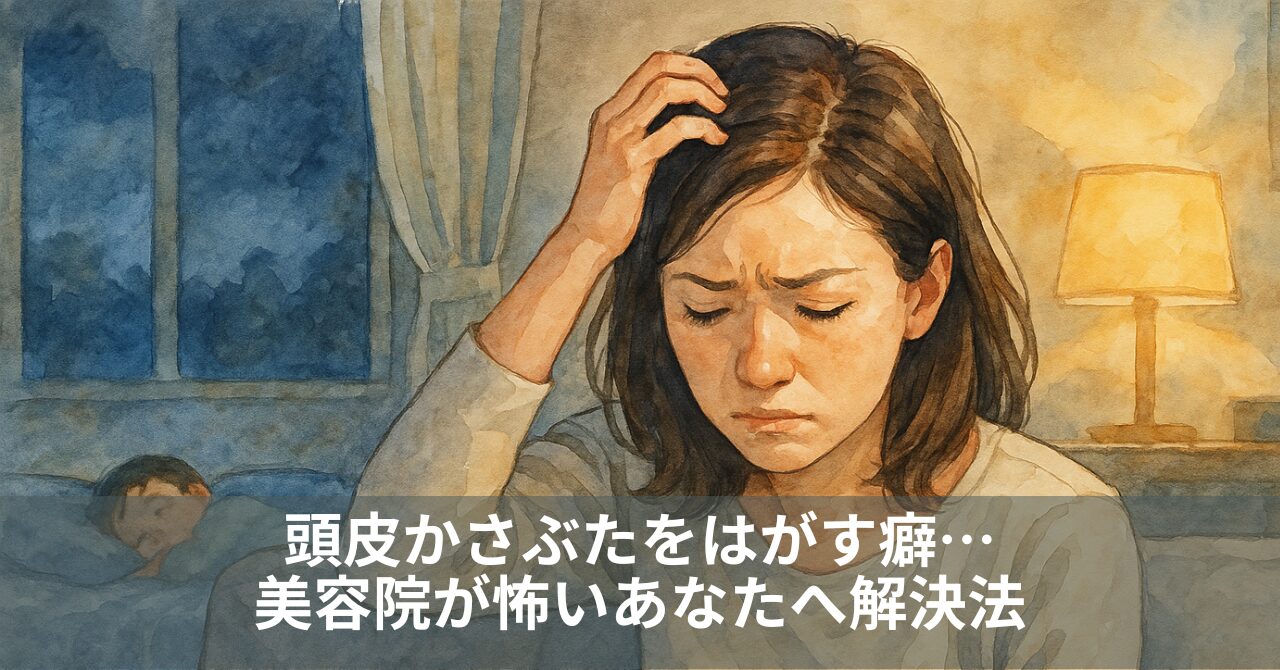 頭皮かさぶたをはがす癖…美容院が怖いあなたへ解決法